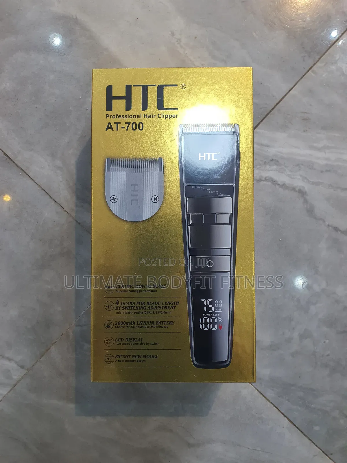 Brand New Htc At-700 Ceramic Blade Professional Hair Clipper