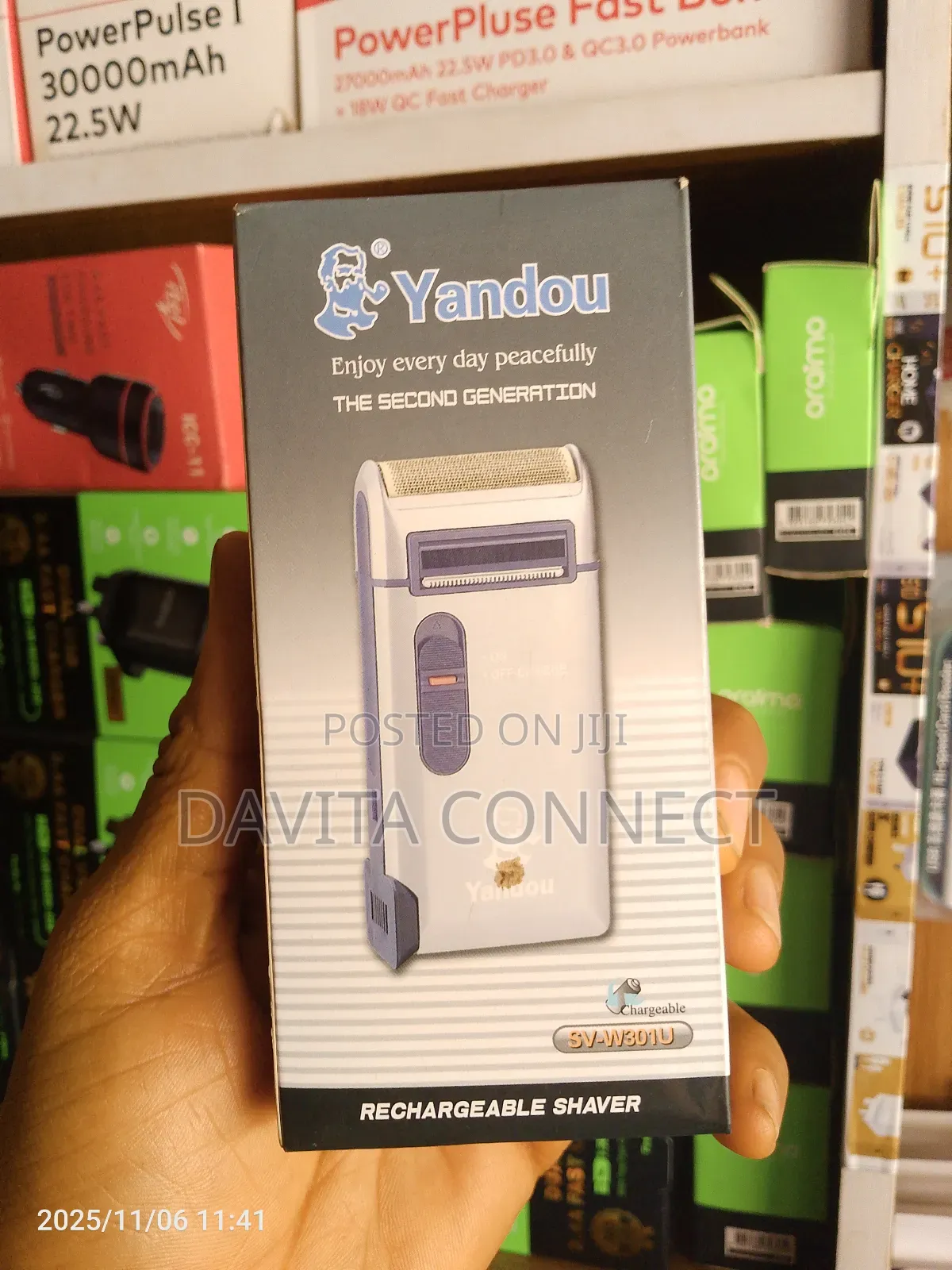 Yandou Rechargeable Titanium Shaver for Smooth Precision
