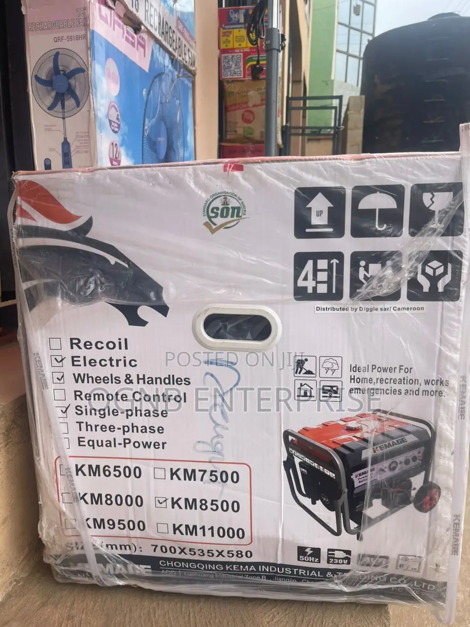 Kemage 6.5kva Generator 100% Copper With Keystart and Remote