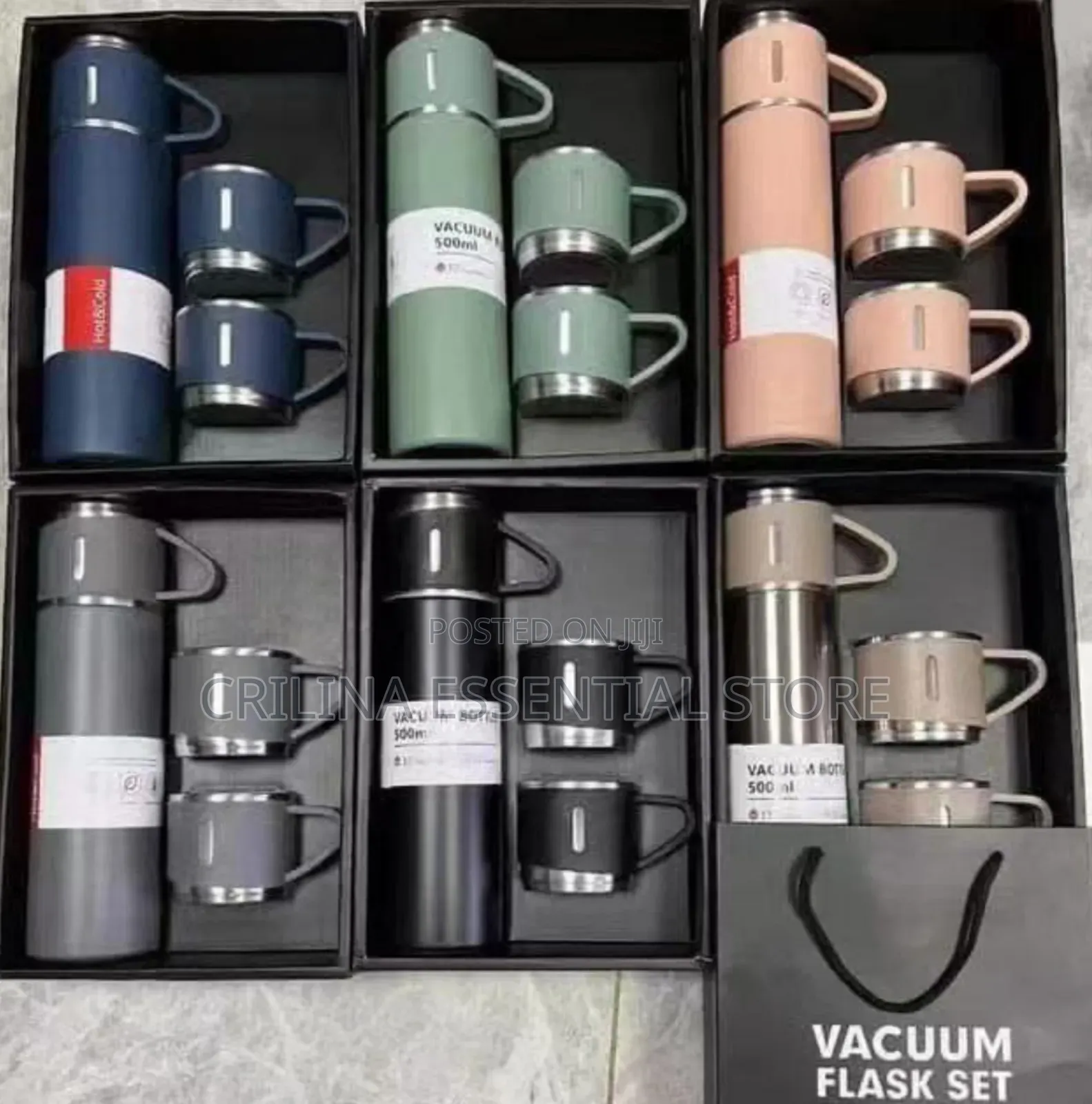 Vacuum Flask Set 500ml With 2cups