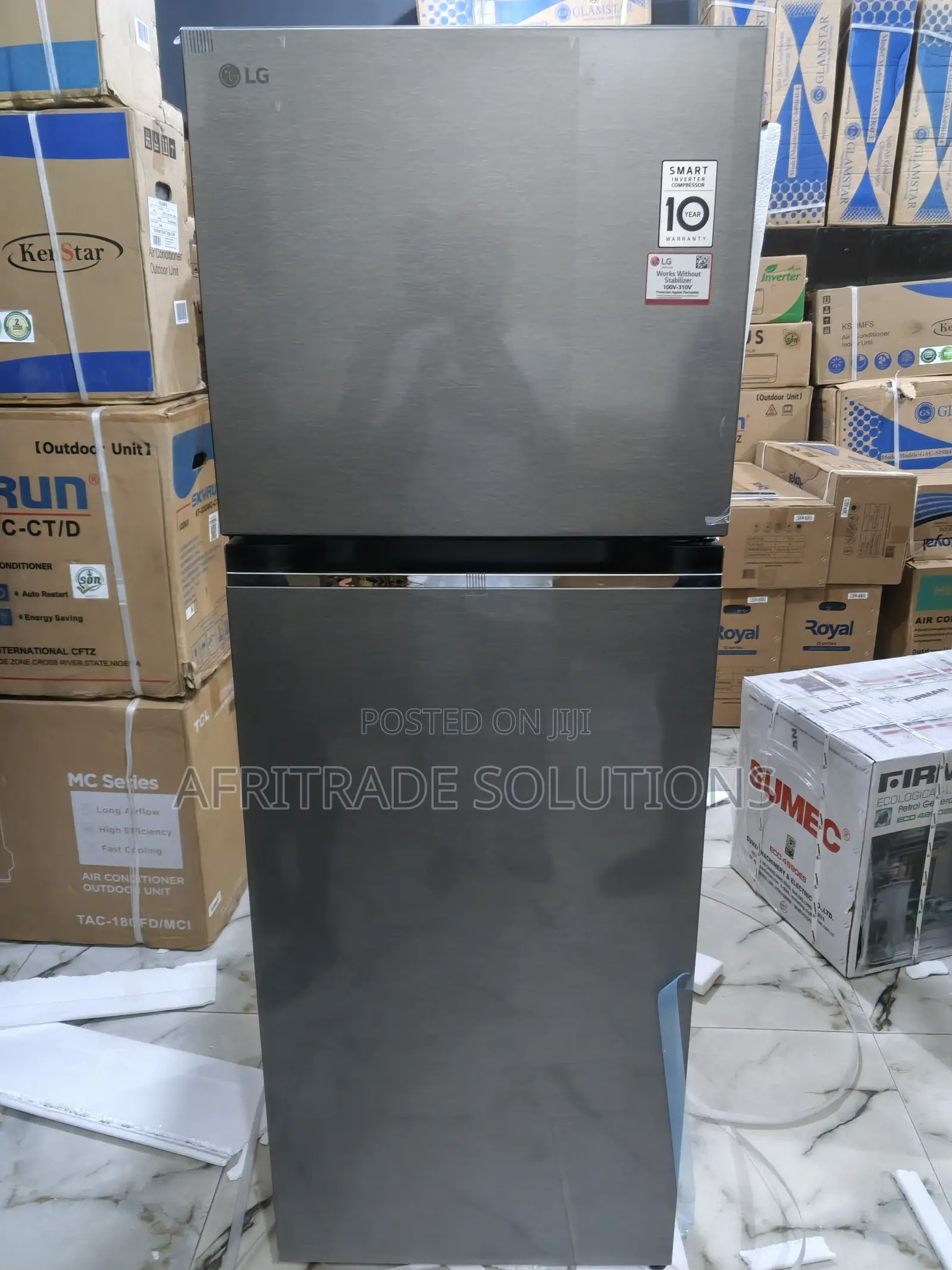 Lg 263litres Top Freezer Refrigerator (Gl-B242pqkb)