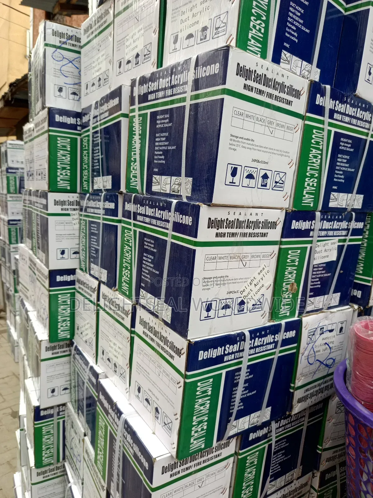Fire Stop And High Temp Resistant Duct Acrylic Silicone Sealant