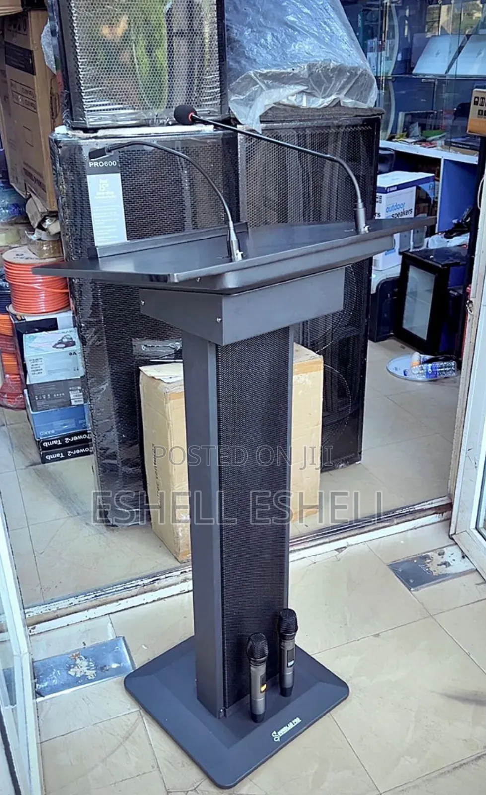 Rechargeable Electric Podium/Lectern With Microphone