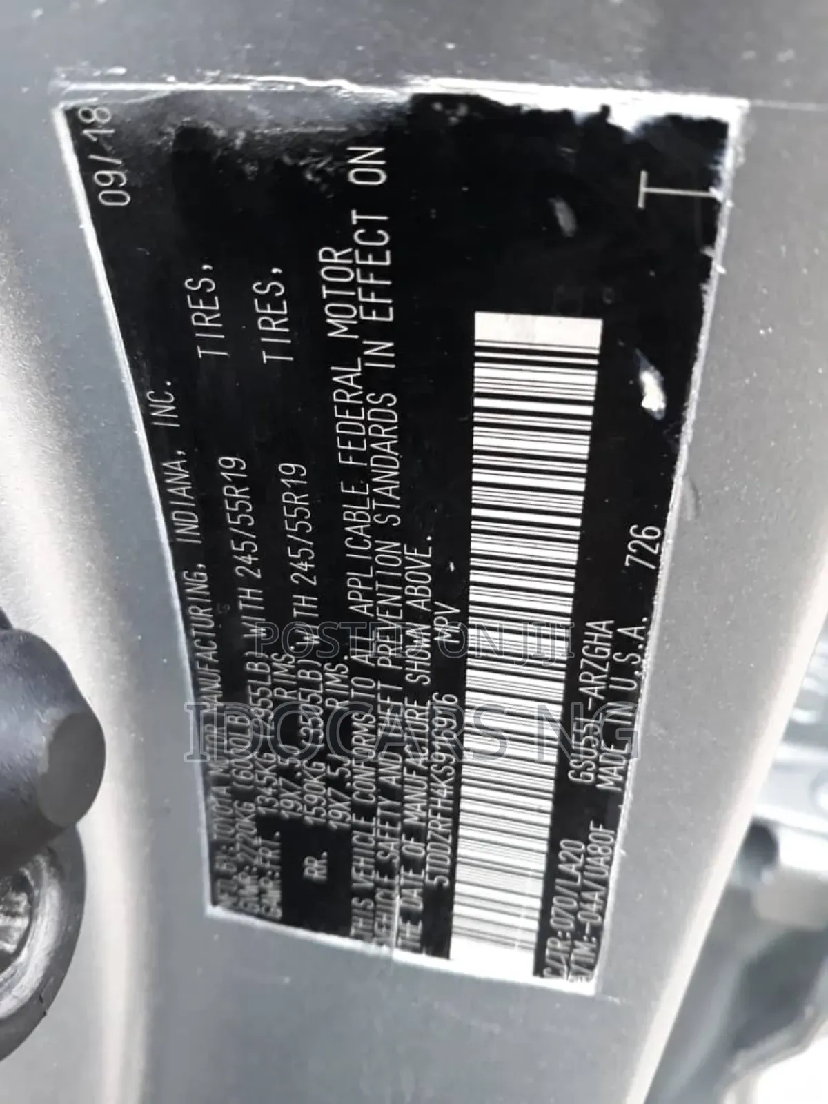 Toyota Highlander Limited Platinum 2019 Silver