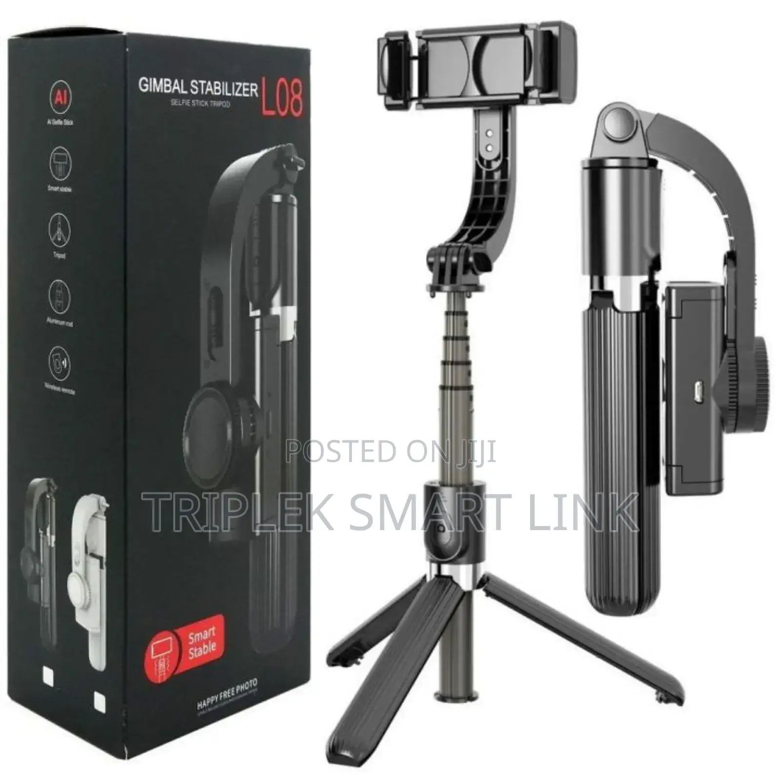 L08 Gimbal Selfie Stick Bluetooth Handheld Stabilizer Phone Holder.