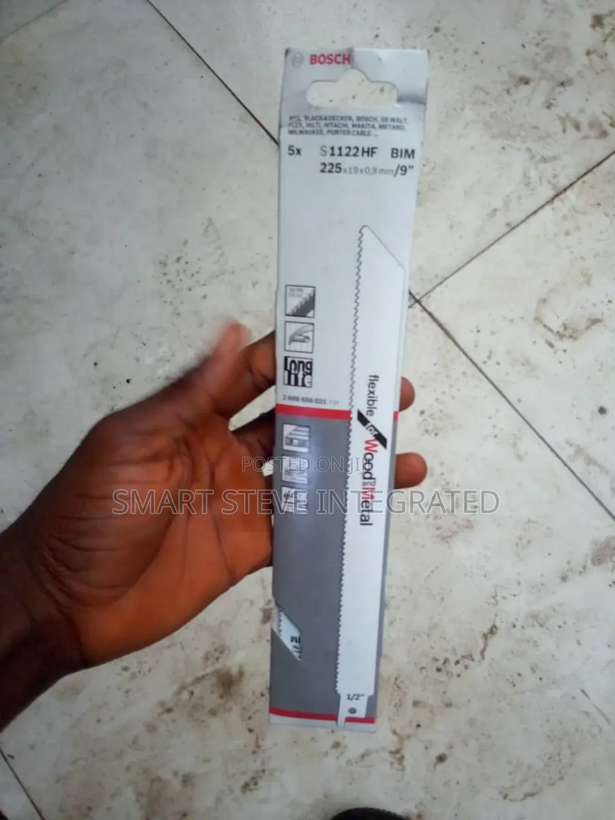 Bosch S 1122 Hf Flexible for Wood and Metal Reciprocating Saw Blade.