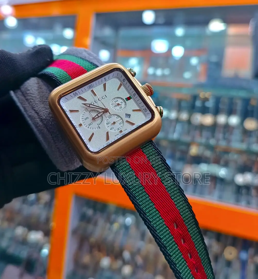 Gucci Quality Luxury Men Jeans Strap Wristwatch