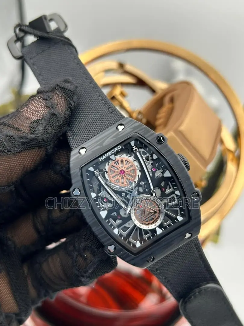 Hanboro Quality Luxury Men Chronograph Wristwatch