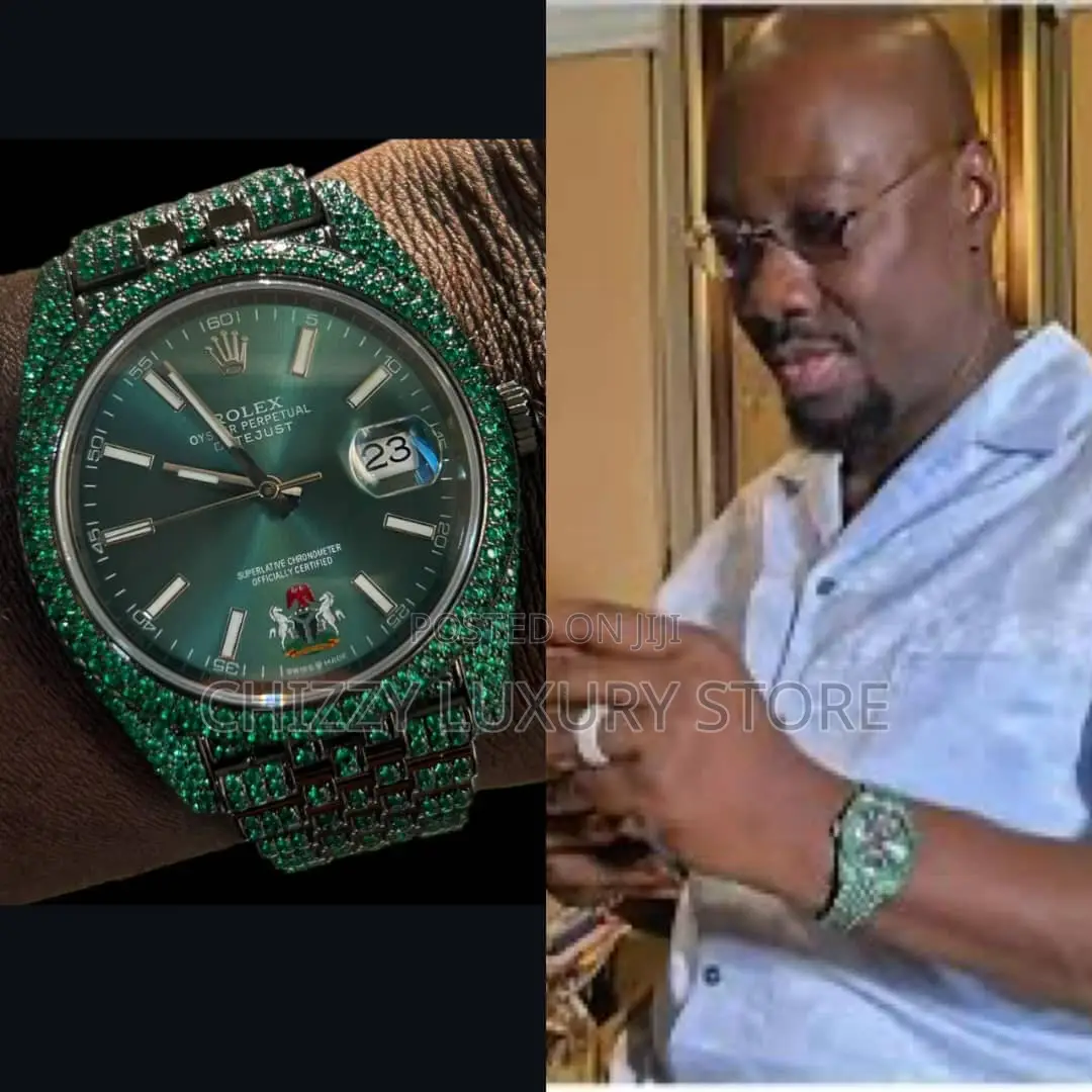 Rolex Quality Luxury Men Iced All Round Wristwatch