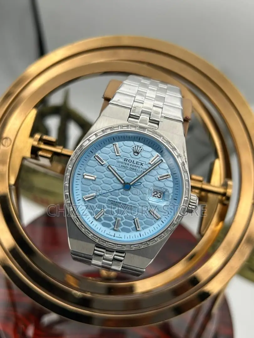 Rolex Quality Luxury Men Chain Strap Wristwatch