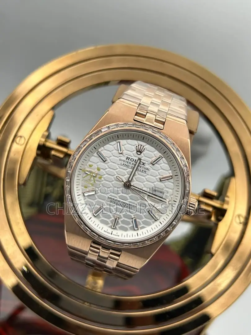 Rolex Quality Luxury Men Chain Strap Wristwatch