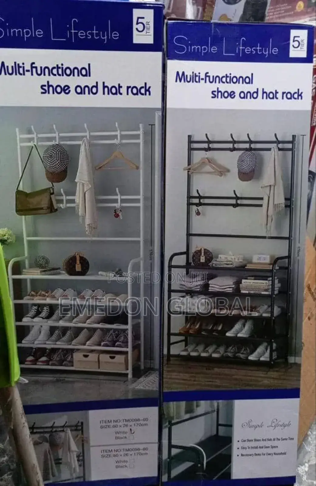 Multi-Functional Shoe and Hat Rack