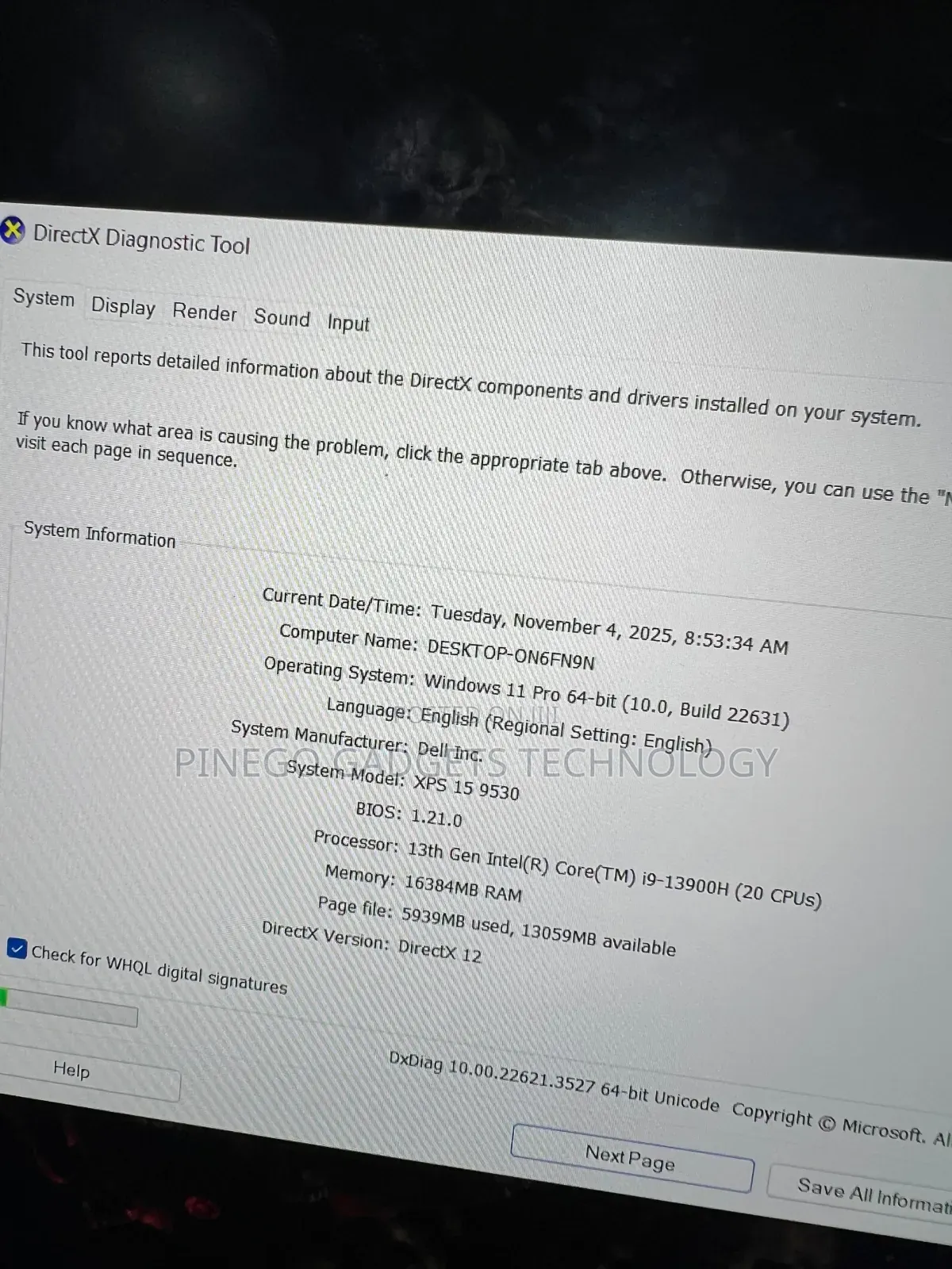 Laptop Dell XPS 15 (9530) 16GB Intel Core I9 SSD 1T