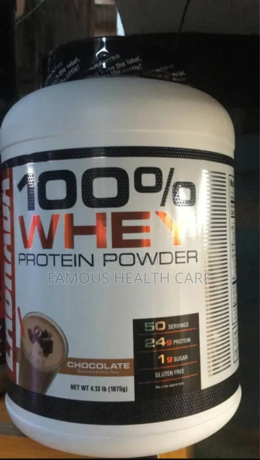 Whey Protein Powder in Chocolate Flavor