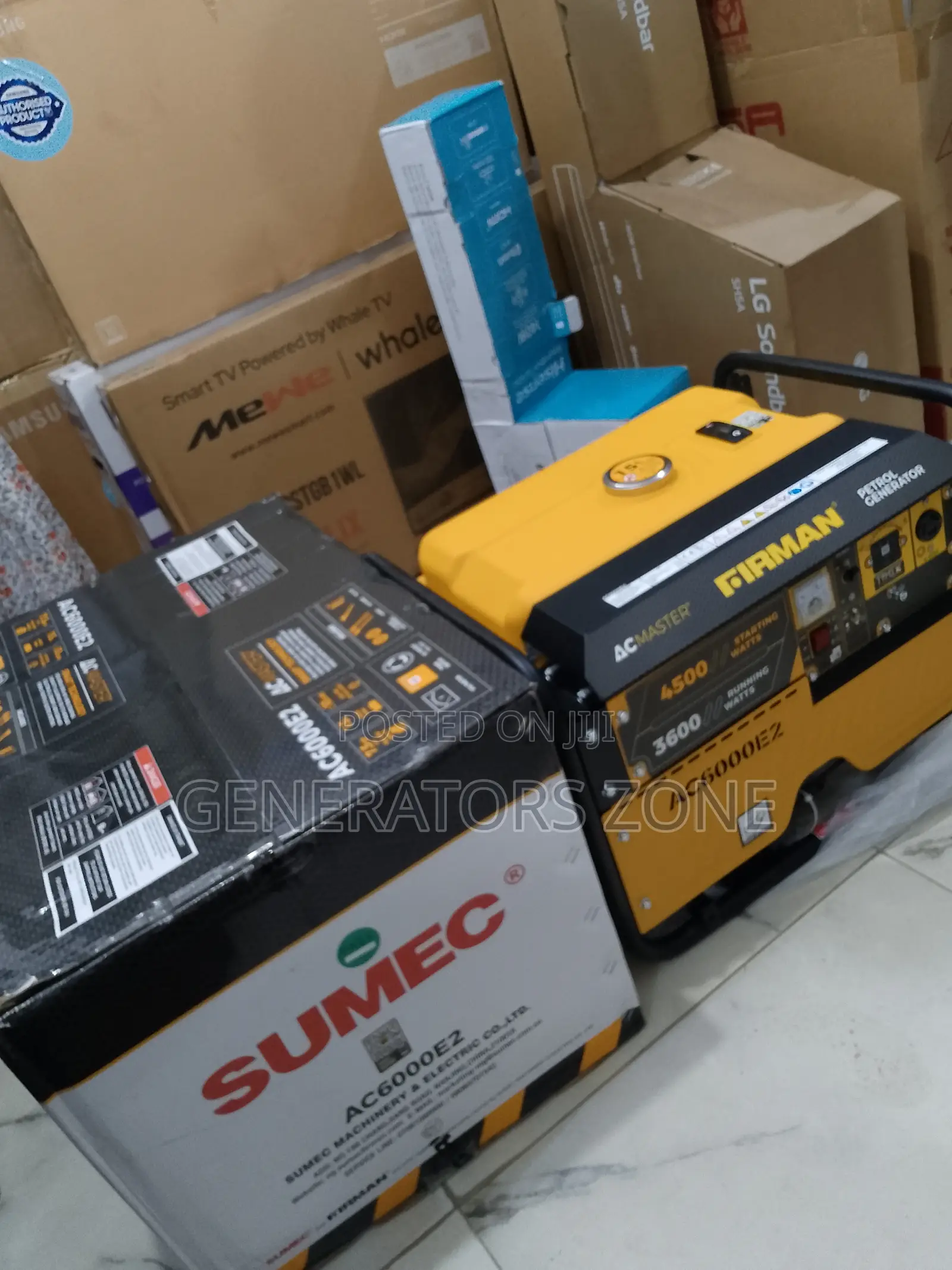 Sumec Firman Ac6000e2 3.5kva, Noise Level Approx. 68db