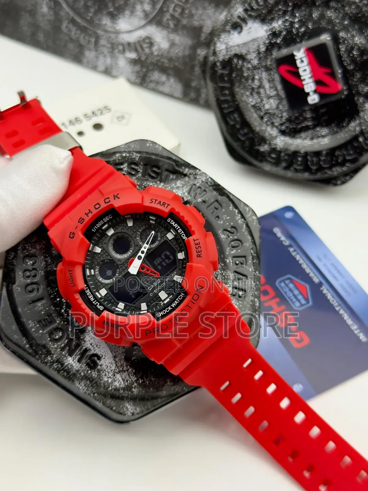 G-Shock Water .Resistant .Dual .Time .Wristwatches