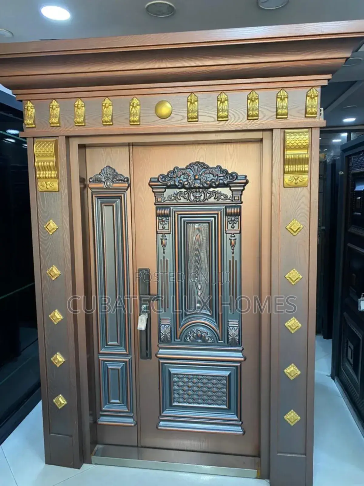 4ft Security German Copper Door With Arch