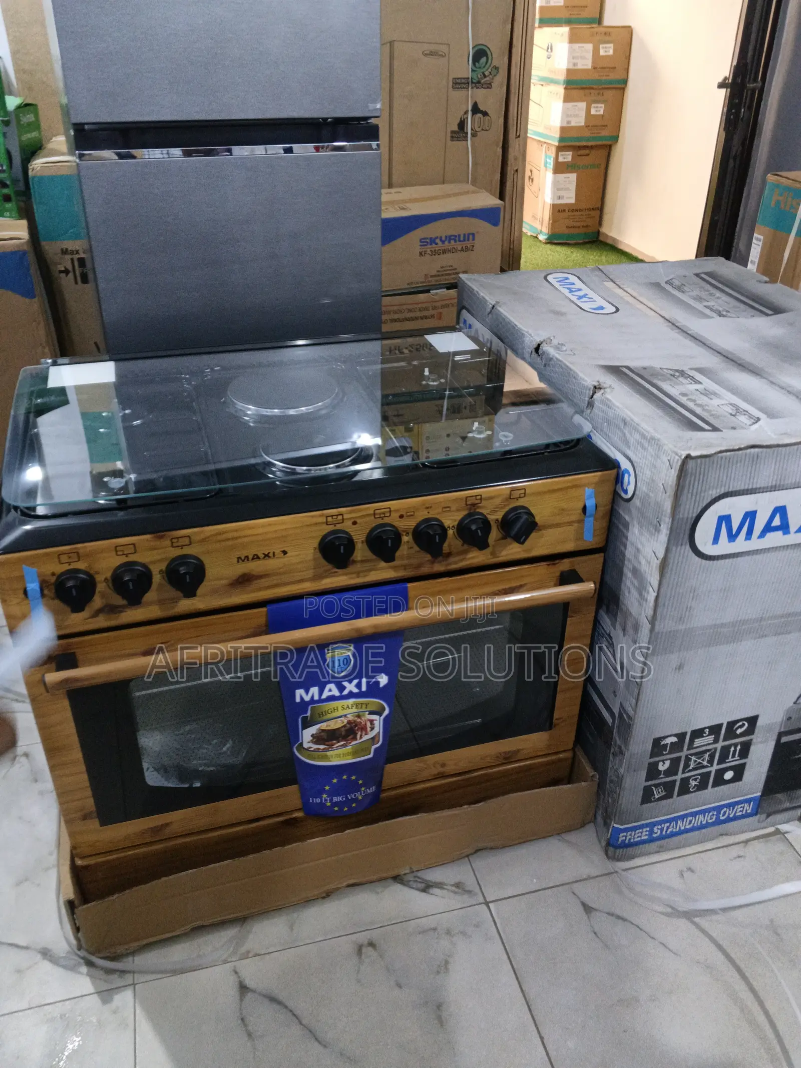 Maxi 90 × 60 Gas Cooker With 4 Burners 2 Hotplates