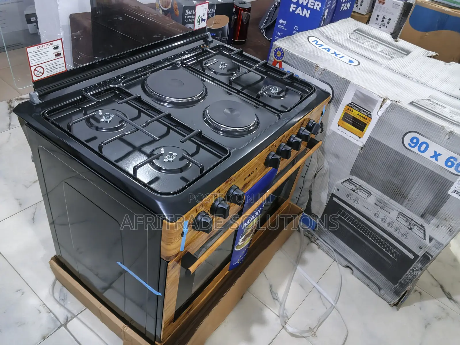 Maxi Gas Cooker 4+2 With Double Oven