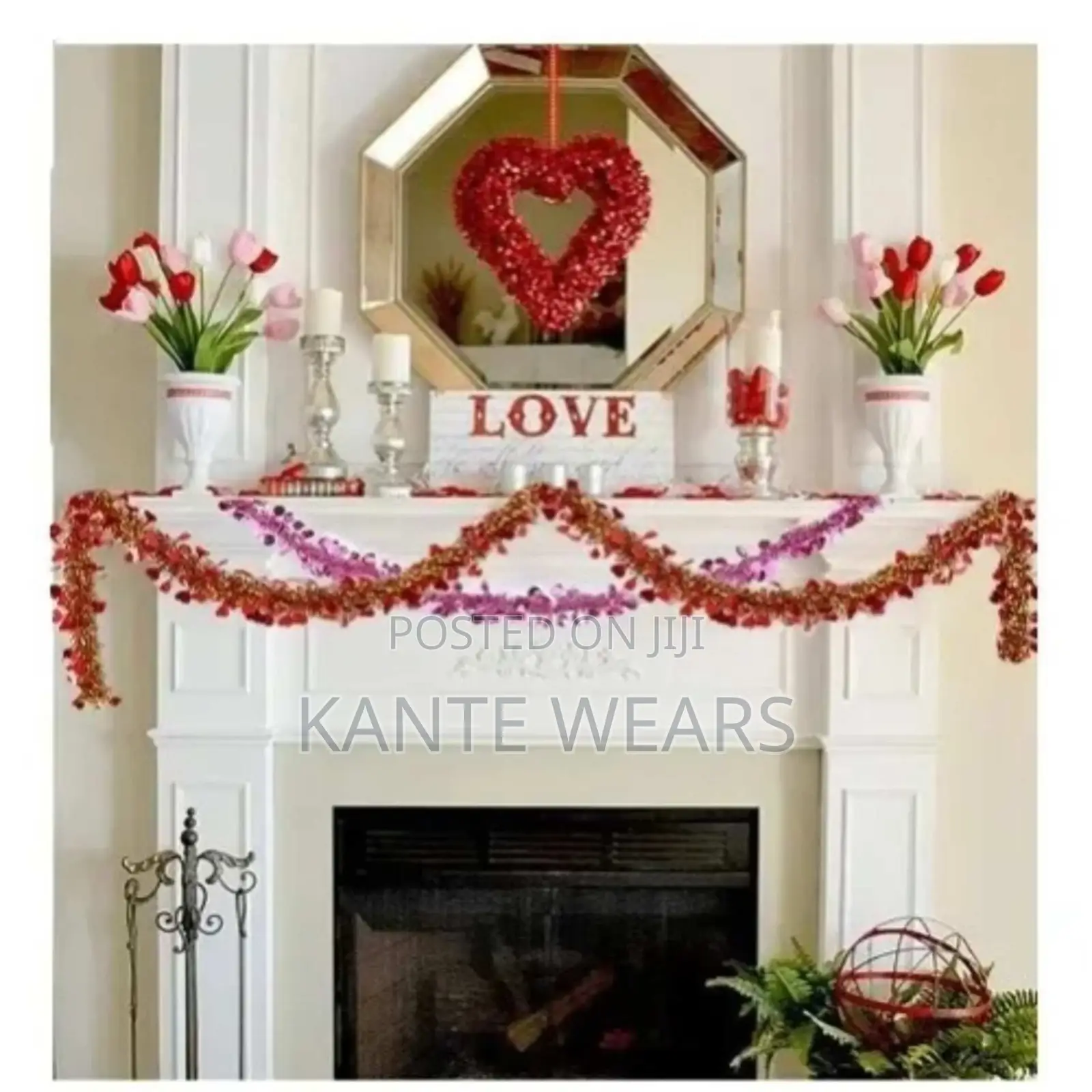 Christmas Venus Decorative Tinsel Garland Ornaments - 6pcs