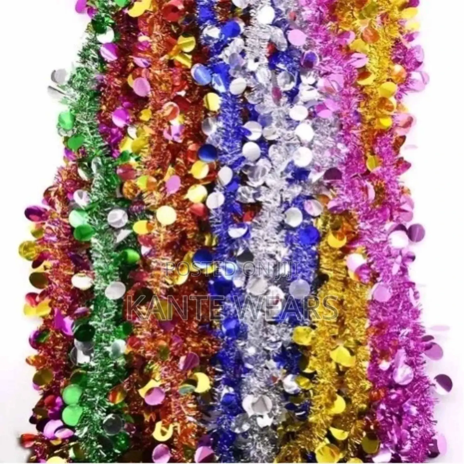 Christmas Venus Decorative Tinsel Garland Ornaments - 6pcs