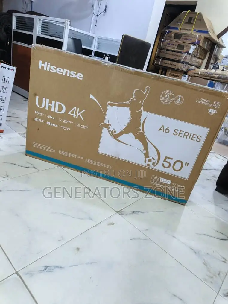 Hisense 50 Inches Smart Uhd A6 Series Flat Tv