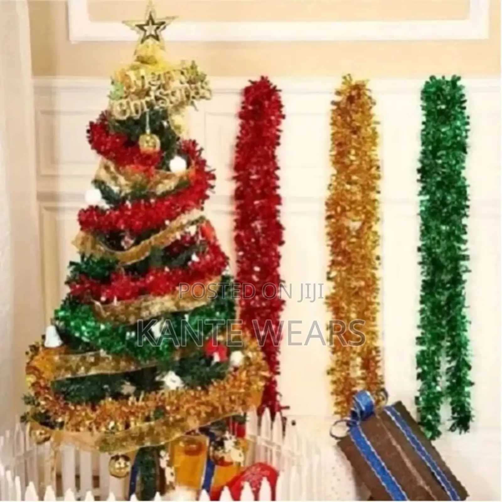 Tinsel for Christmas Tree Decoration - 12pcs