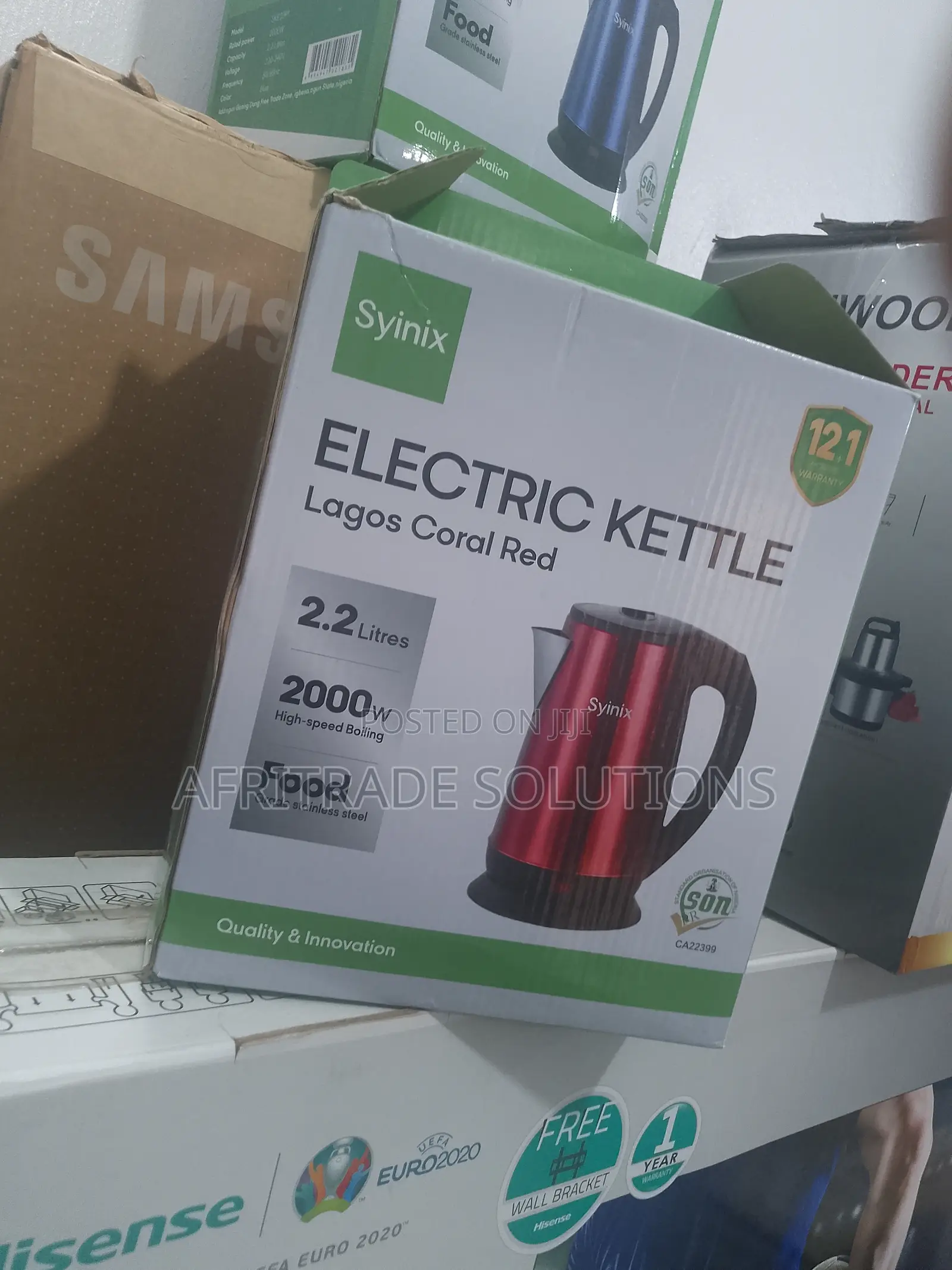 Syinix 2.2 L Stainless Steel Electric Kettle