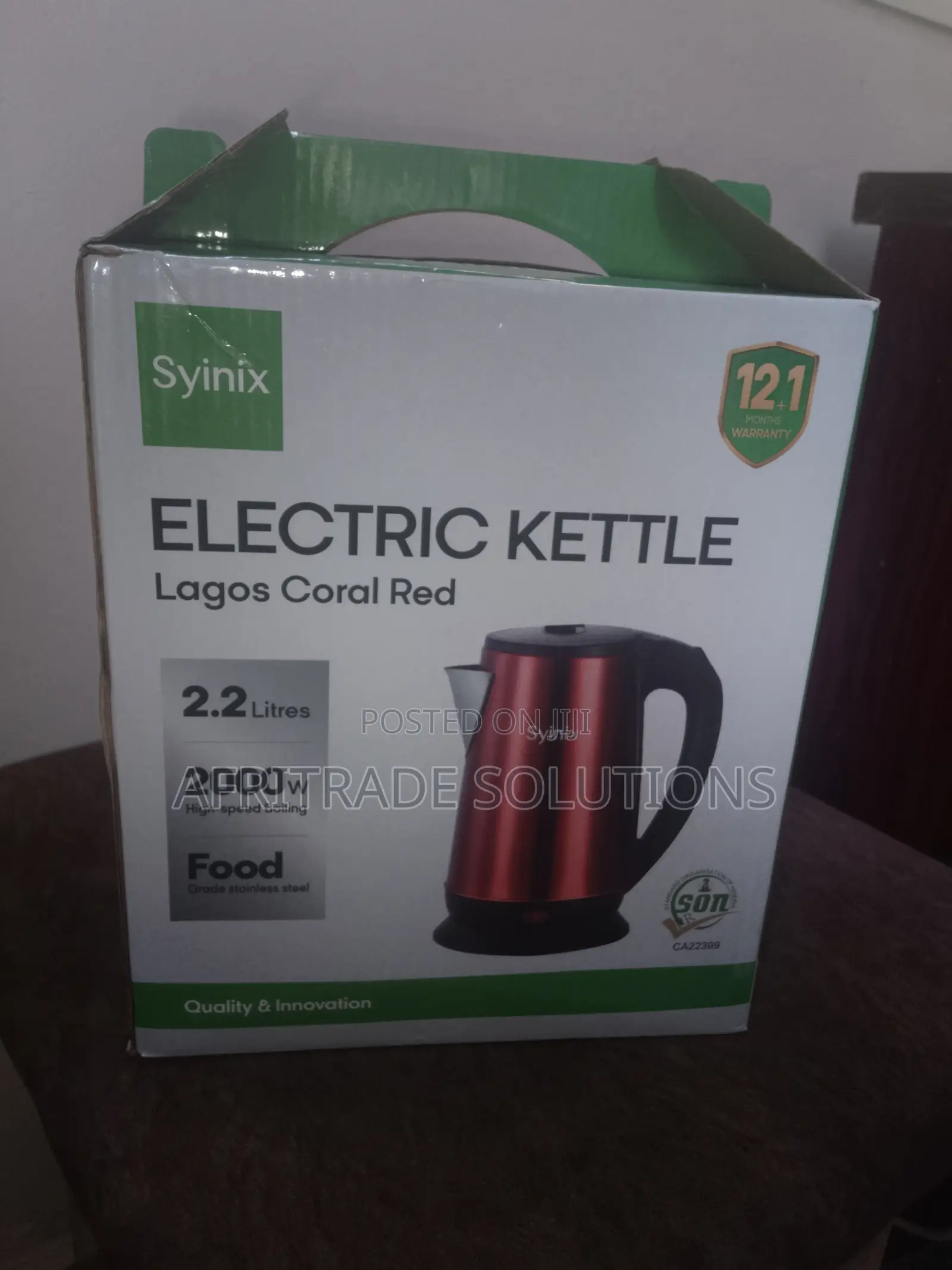 Syinix 2.2 L Kettle With 360° Rotating Base