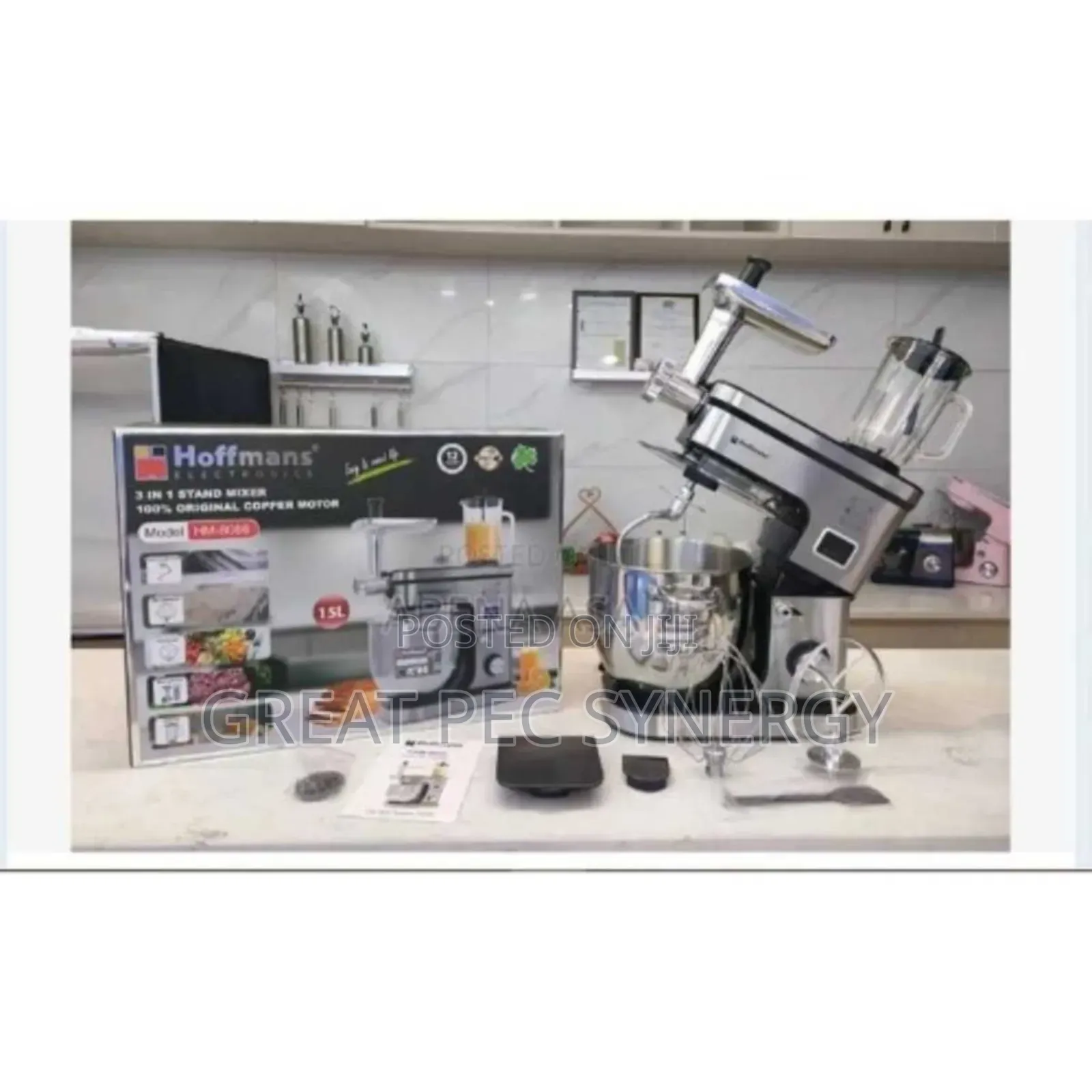 15 Liters Hoffmans 3 in 1 Stand Mixer