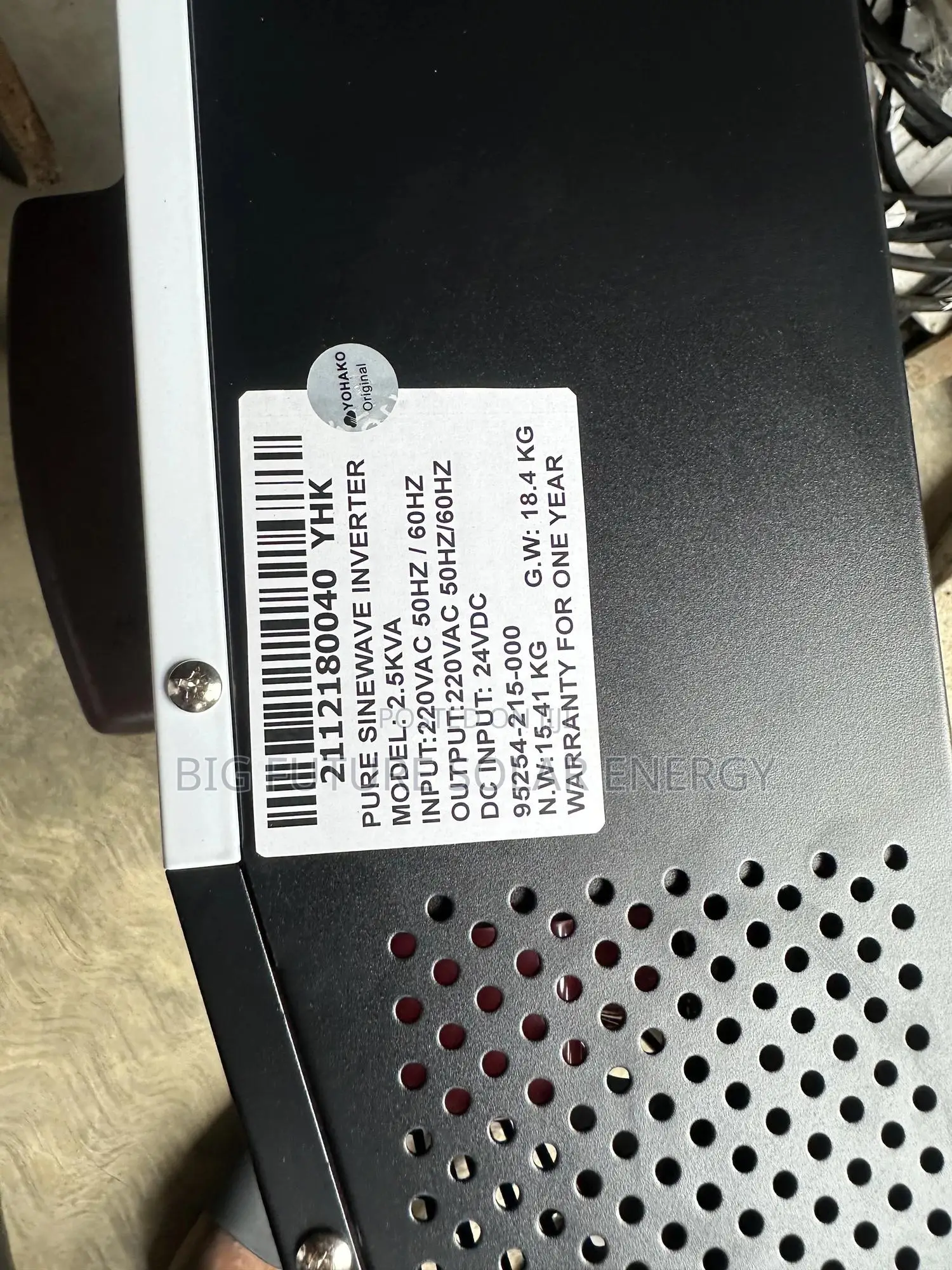 2.5kva Yohako Solar Inverter 24v