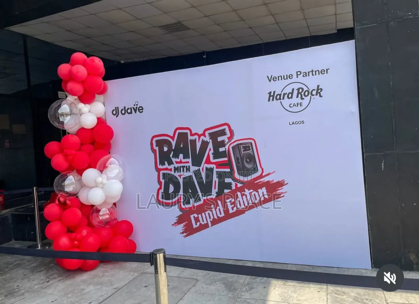 Red and White Balloon Decoration