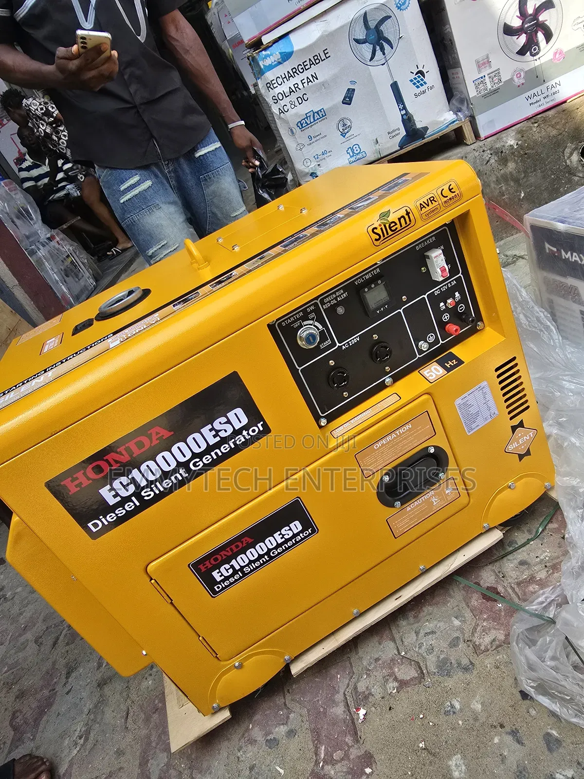 High-Quality 10kva Honda Diesel Soundproof Generator 100%Copper Coil