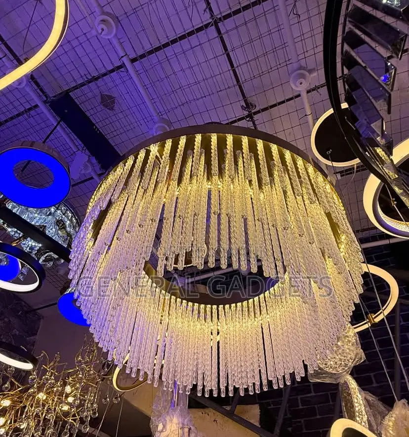 Luxurious Crystal Chain Chandelier Light