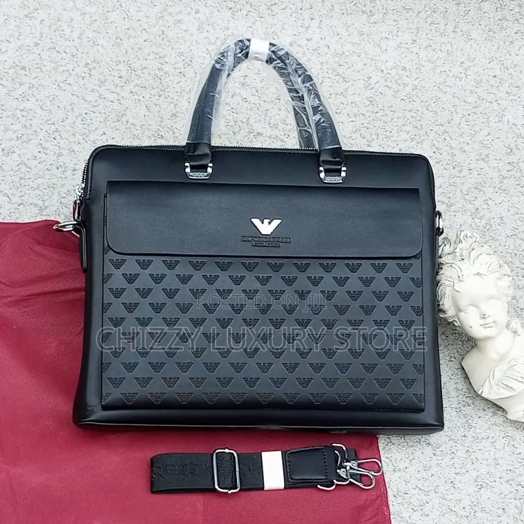 Louis Vuitton Quality Luxury Men Genuine Leather Laptop Bag