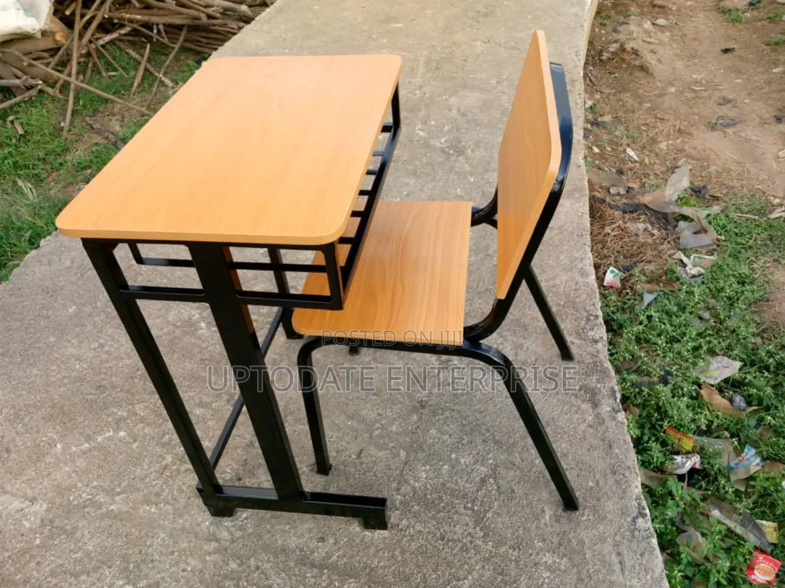 Durable Wooden School Desk