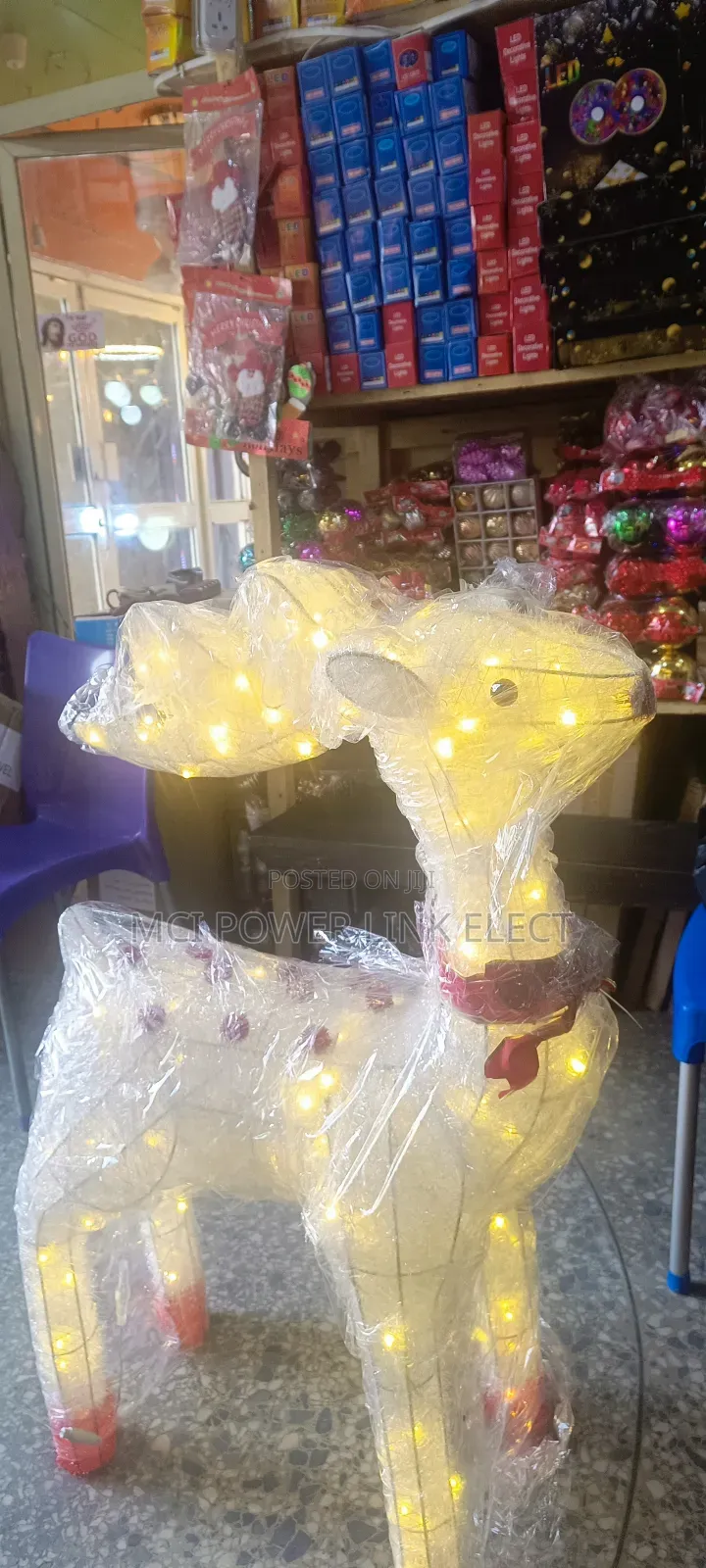 100cm Pre-Lit Christmas Reindeer