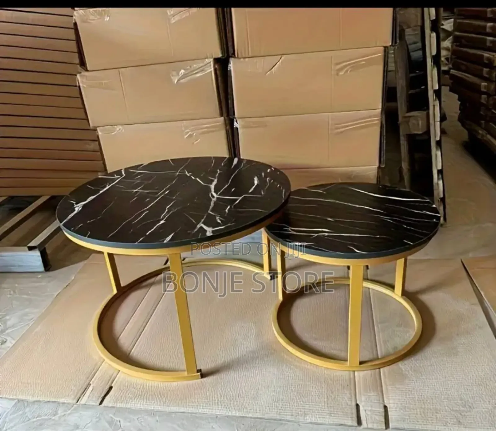 2pcs Marble Colour Top Nordic Center Table