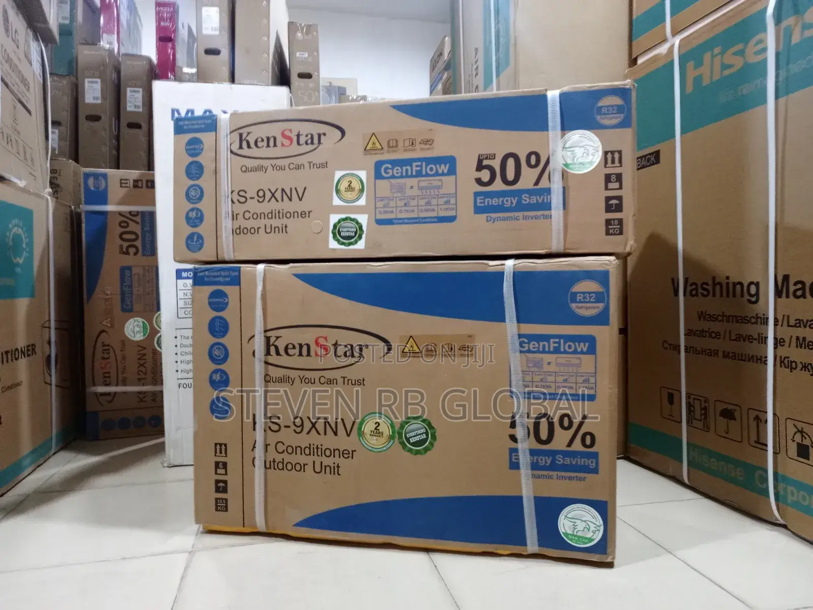 Kenstar 1hp Inverter Split Ac (Ks-9xnv)Energysaving-Silentcool-R32 Gas