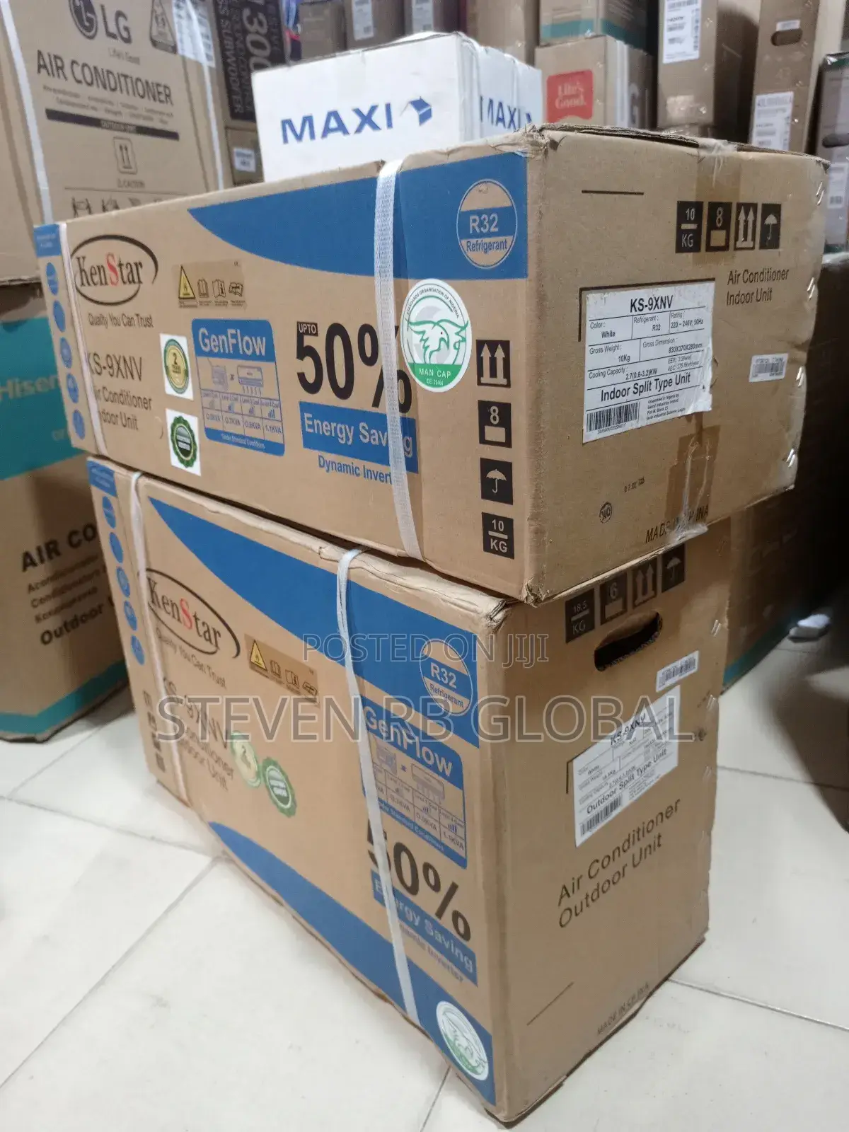 Kenstar 1hp Inverter Split Ac (Ks-9xnv)Energysaving-Silentcool-R32 Gas