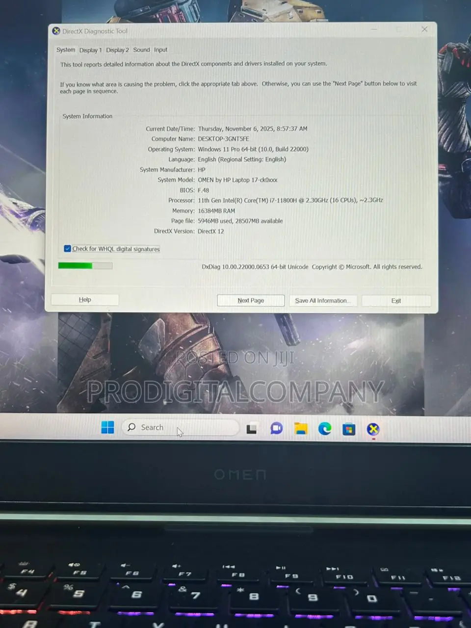 Laptop HP Omen 17 16GB Intel Core i7 SSD 512GB