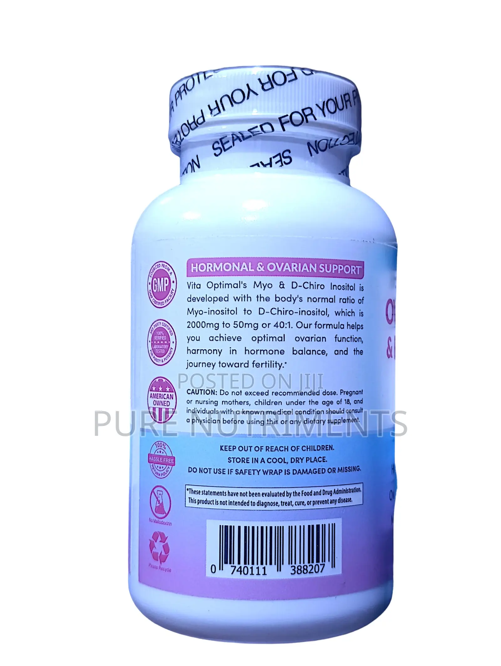 Vita Optimal Ovarian Hormonal Fertility Support 2150mg (120 Caps)