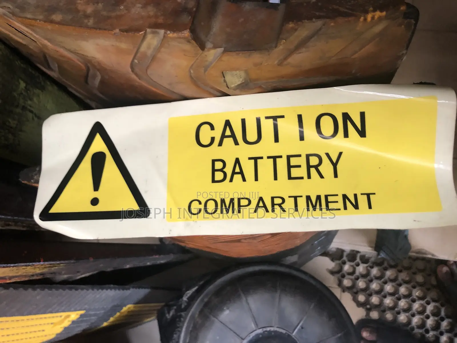Caution Battery Compartment