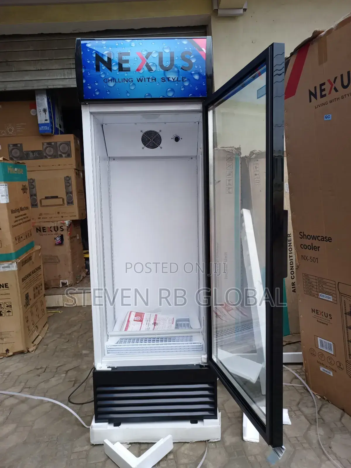 Nexus 300l Upright Showcase Fridge | Nx-501