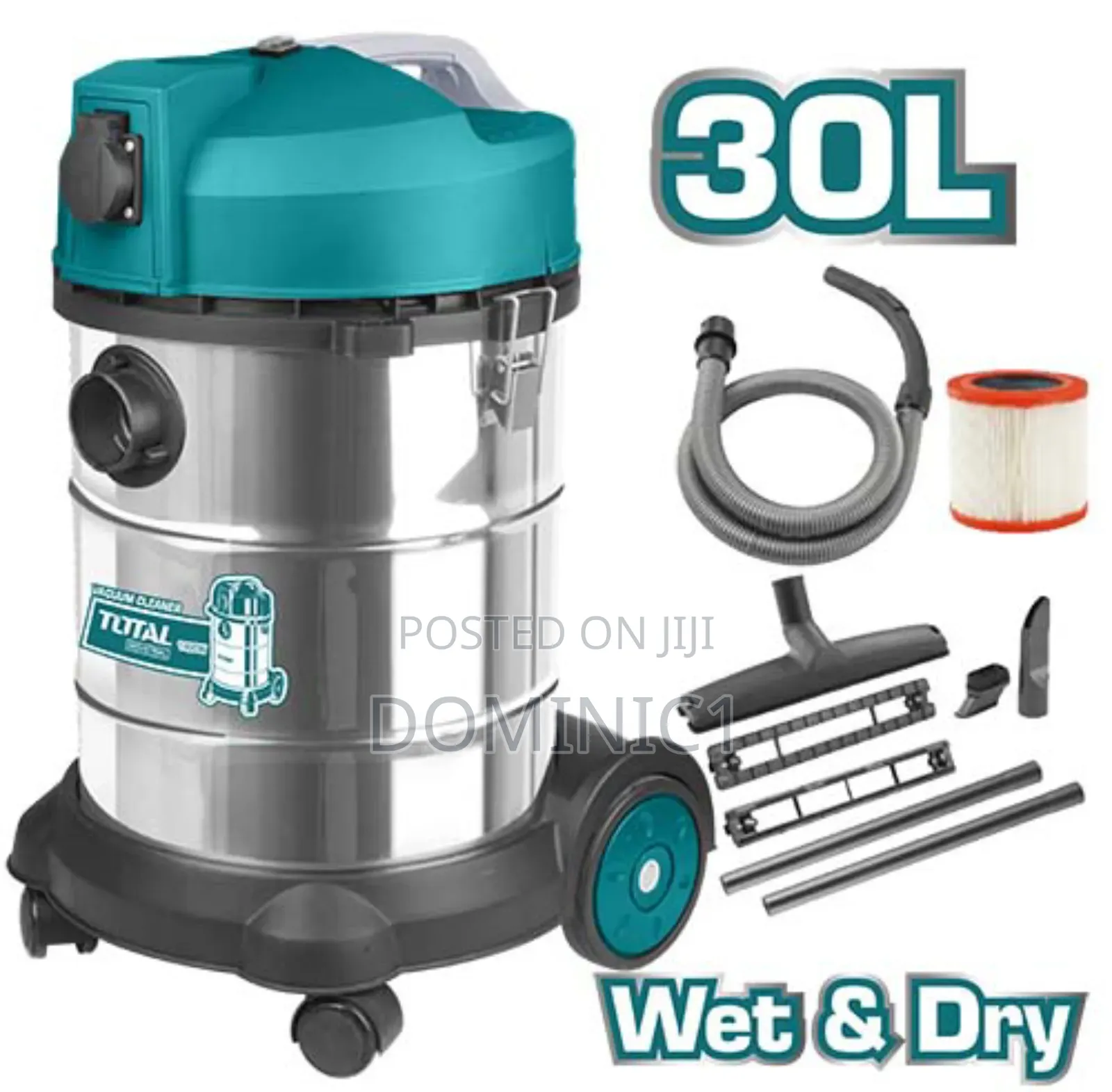 Total Tvc14301 Wet And Dry Vacuum Cleaner.
