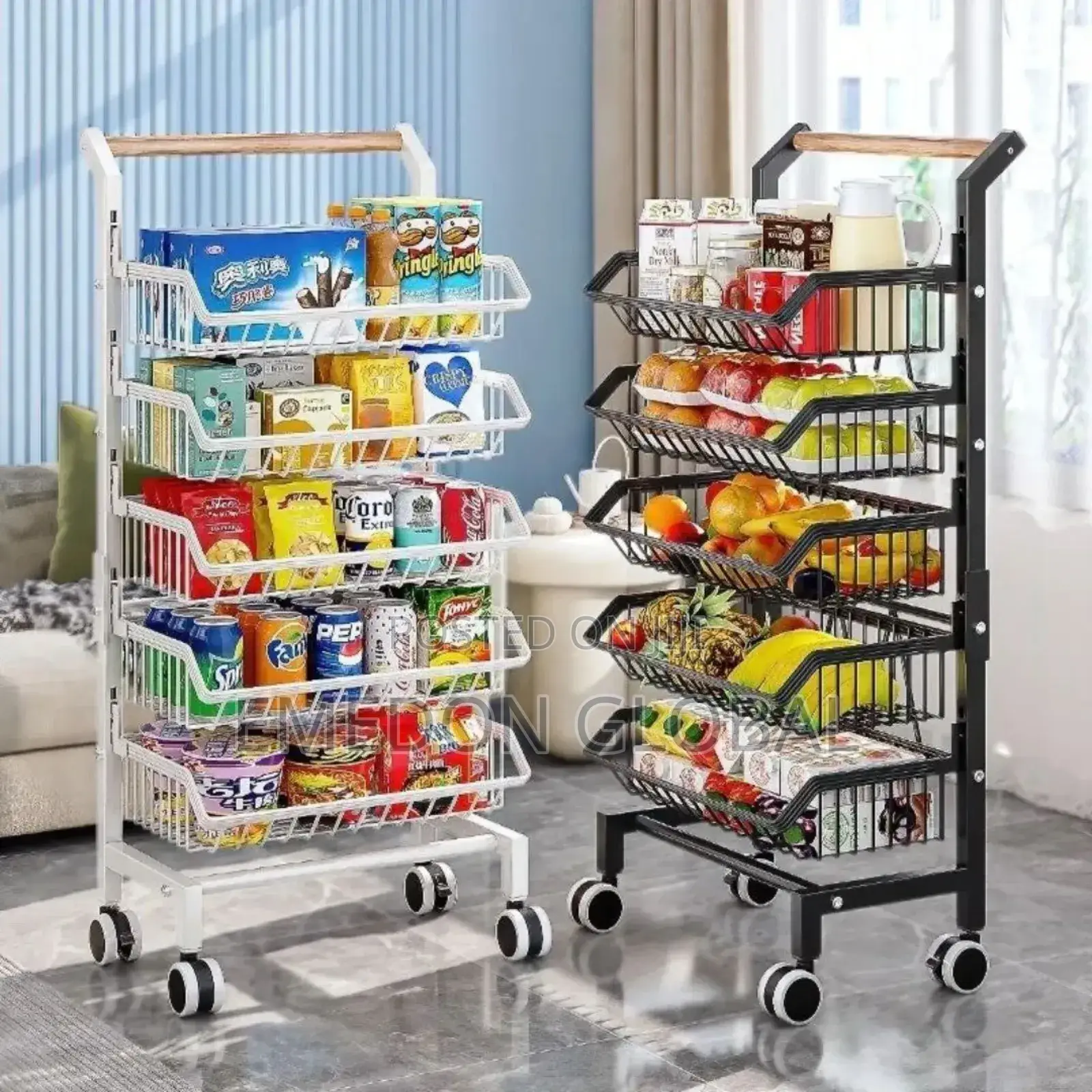 Multi-Purpose Kitchen Trolley Storage Organizers