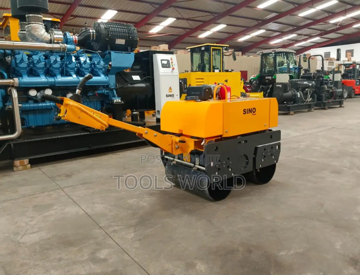 600kg Walk-Behind Road Compactor Roller | Double Drum Vibrating R