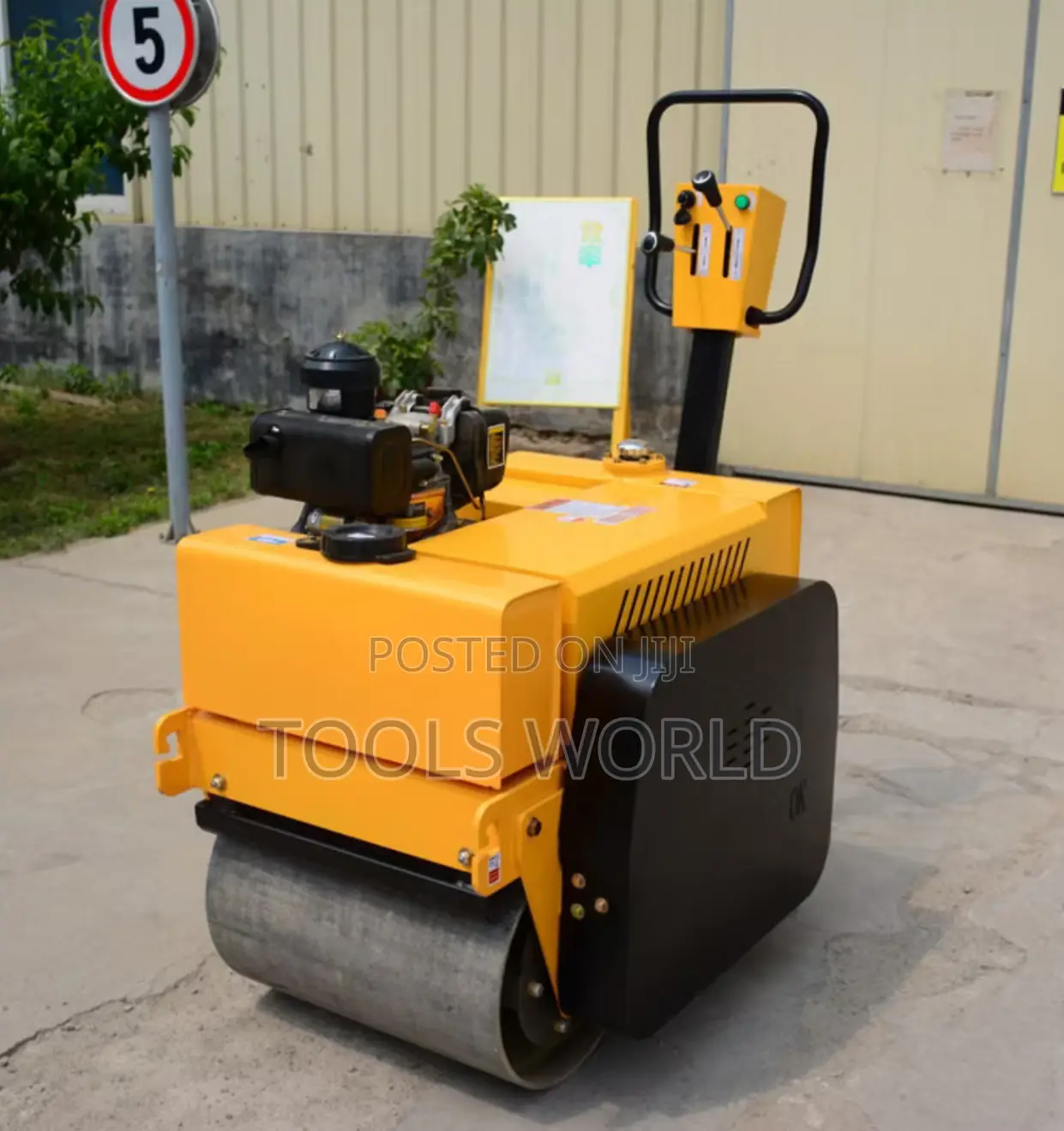600kg Walk-Behind Road Compactor Roller | Double Drum Vibrating R