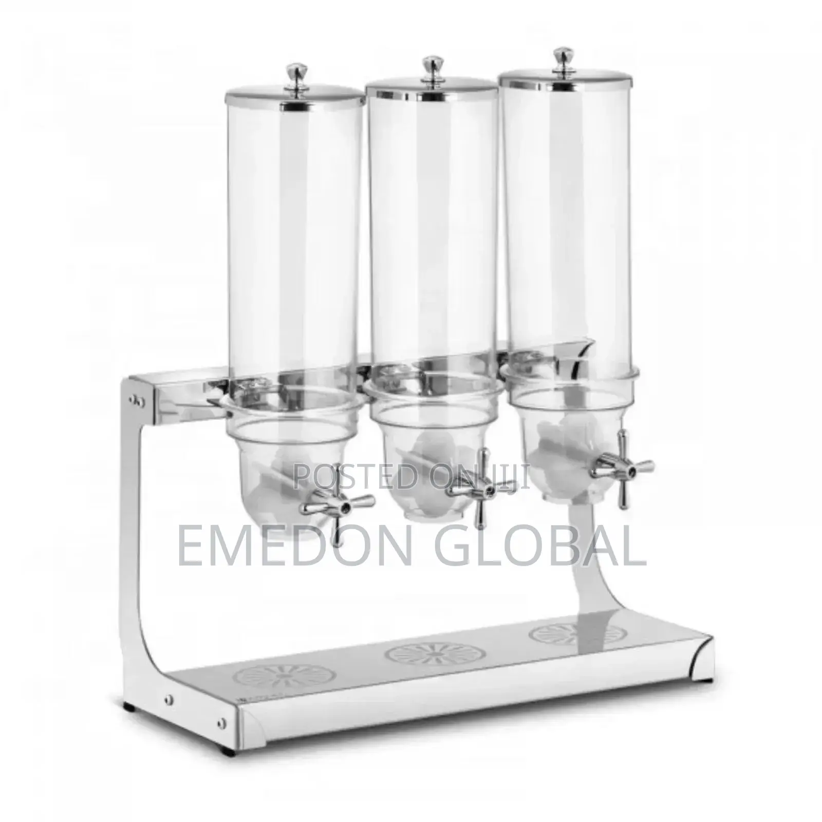 High Quality Commercial Stainless Steel Triple Cereal Dispenser