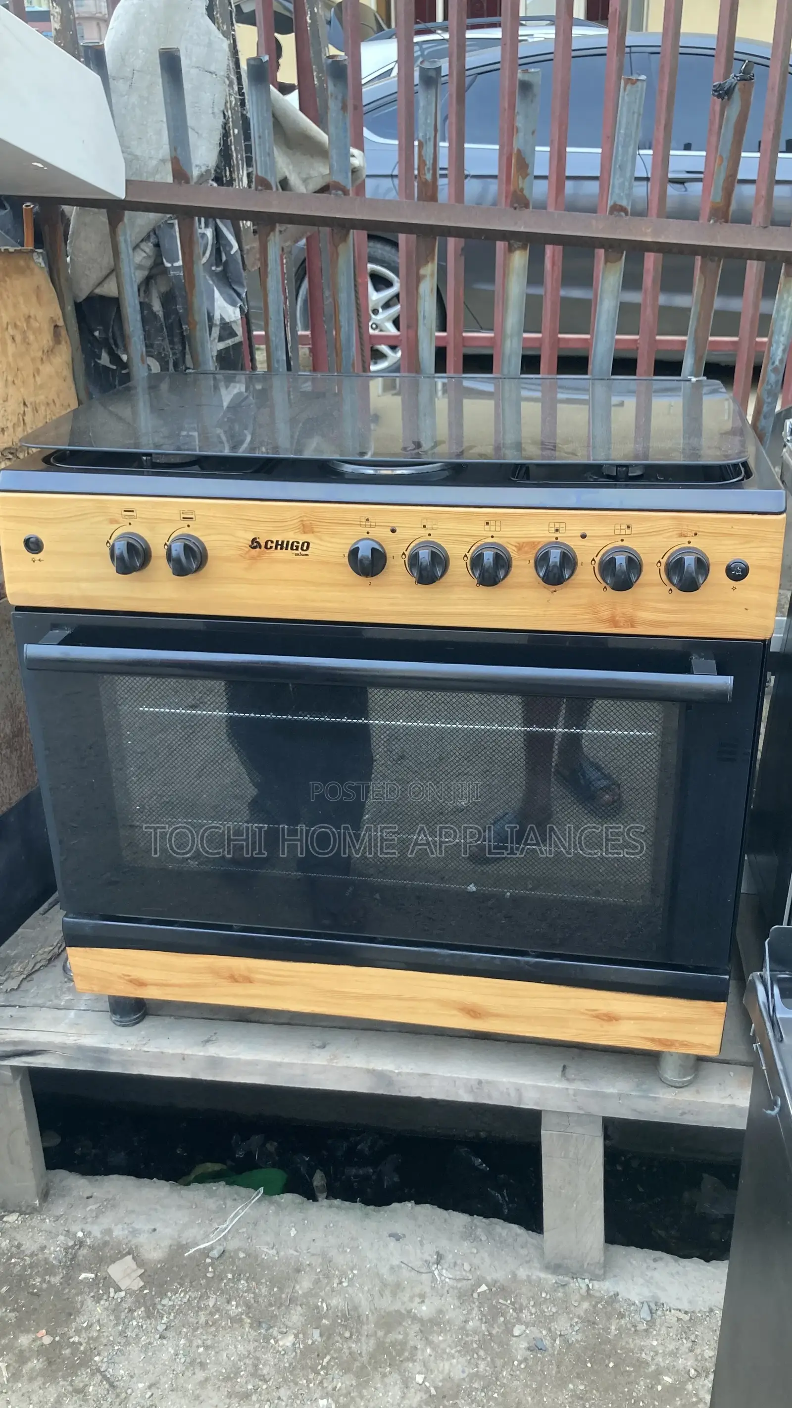 6 Burner Formica Gas Cooker With Wide Oven and Grill